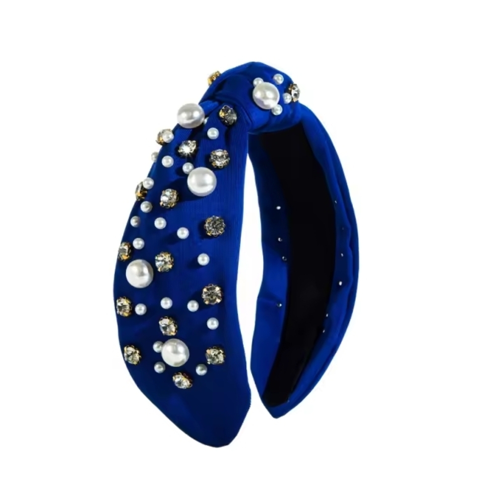 Embellished Blue Headband